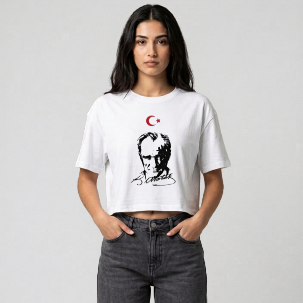 Türkiye Atatürk Cropped Tee